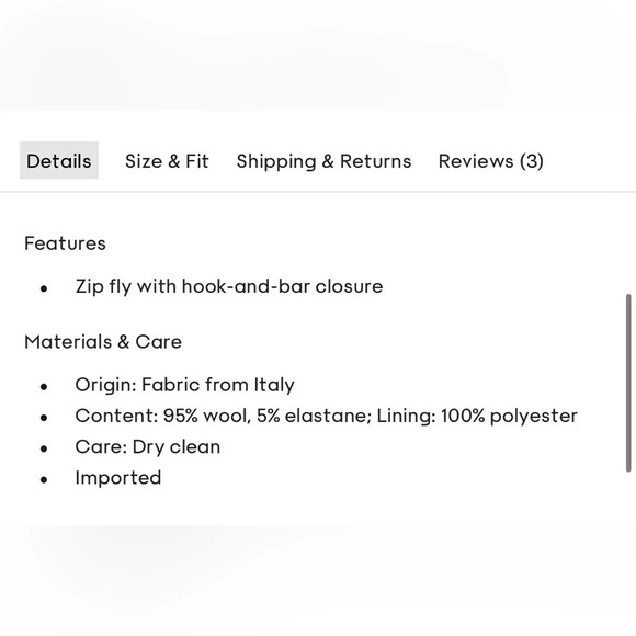 NWT Aritzia Babaton Revue Pants in Saville Size 6 Pleated wool wide-leg trousers - Picture 15 of 16